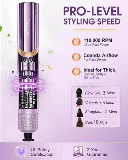 Yaskro 6-in-1 Hot Air Brush